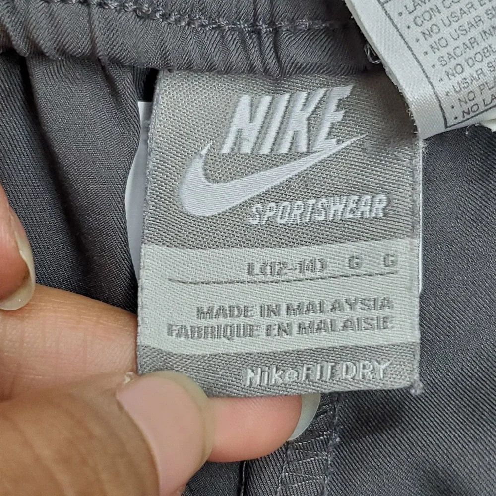 VINTAGE Nike Sportswear Women Activewear Pants L Gray Track Y2K 268908-065